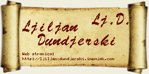 Ljiljan Dunđerski vizit kartica